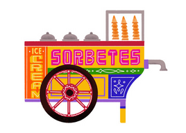 Sorbetes Style Ice Cream Cart Service